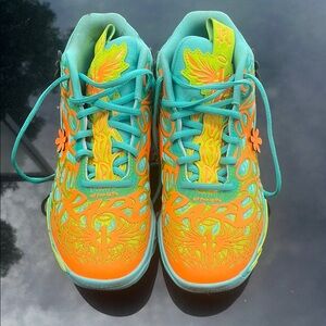 Vibrant Floral High-Top Sneakers
